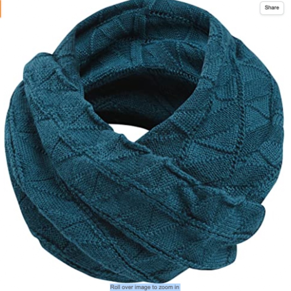Icebreaker Iris Scarf in Night (Teal Blue)